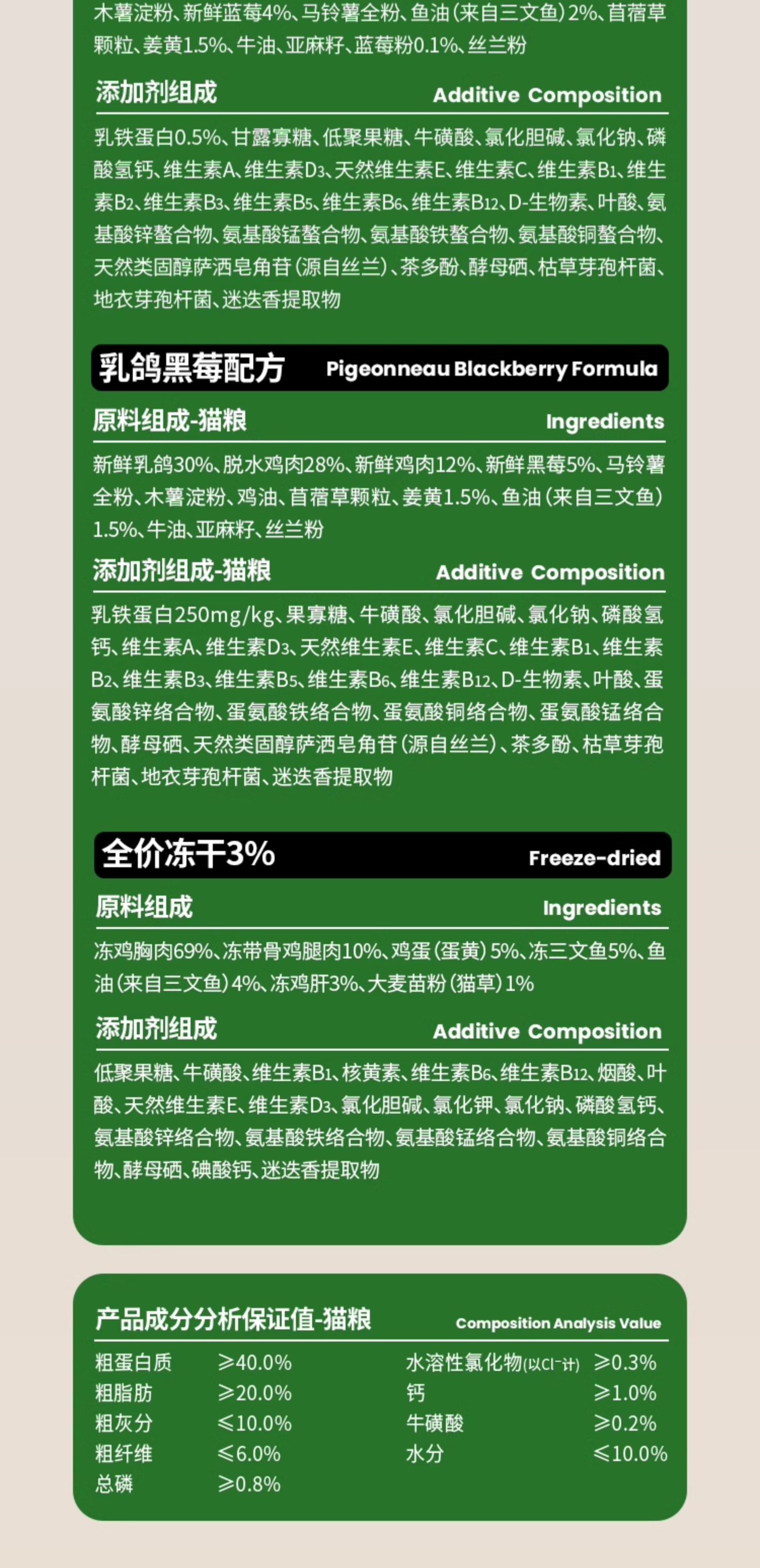【布兰德】自然营养全价猫粮果蔬冻干成猫粮增肥发腮通用猫粮全阶段 12