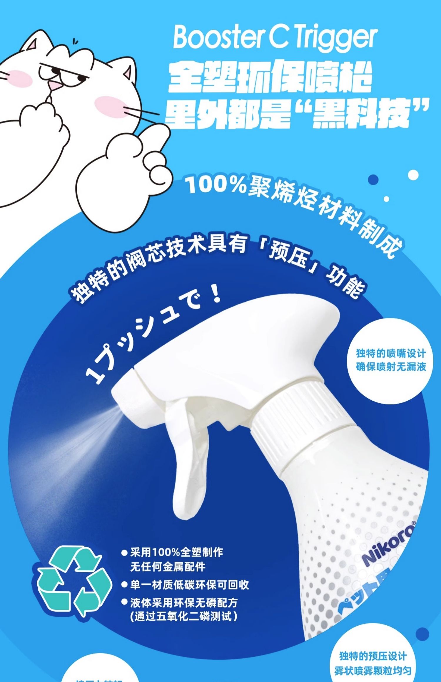 【妮可露】Nikoro宠物除臭剂除臭喷雾猫咪狗狗用除味剂抑菌除菌消毒液 9