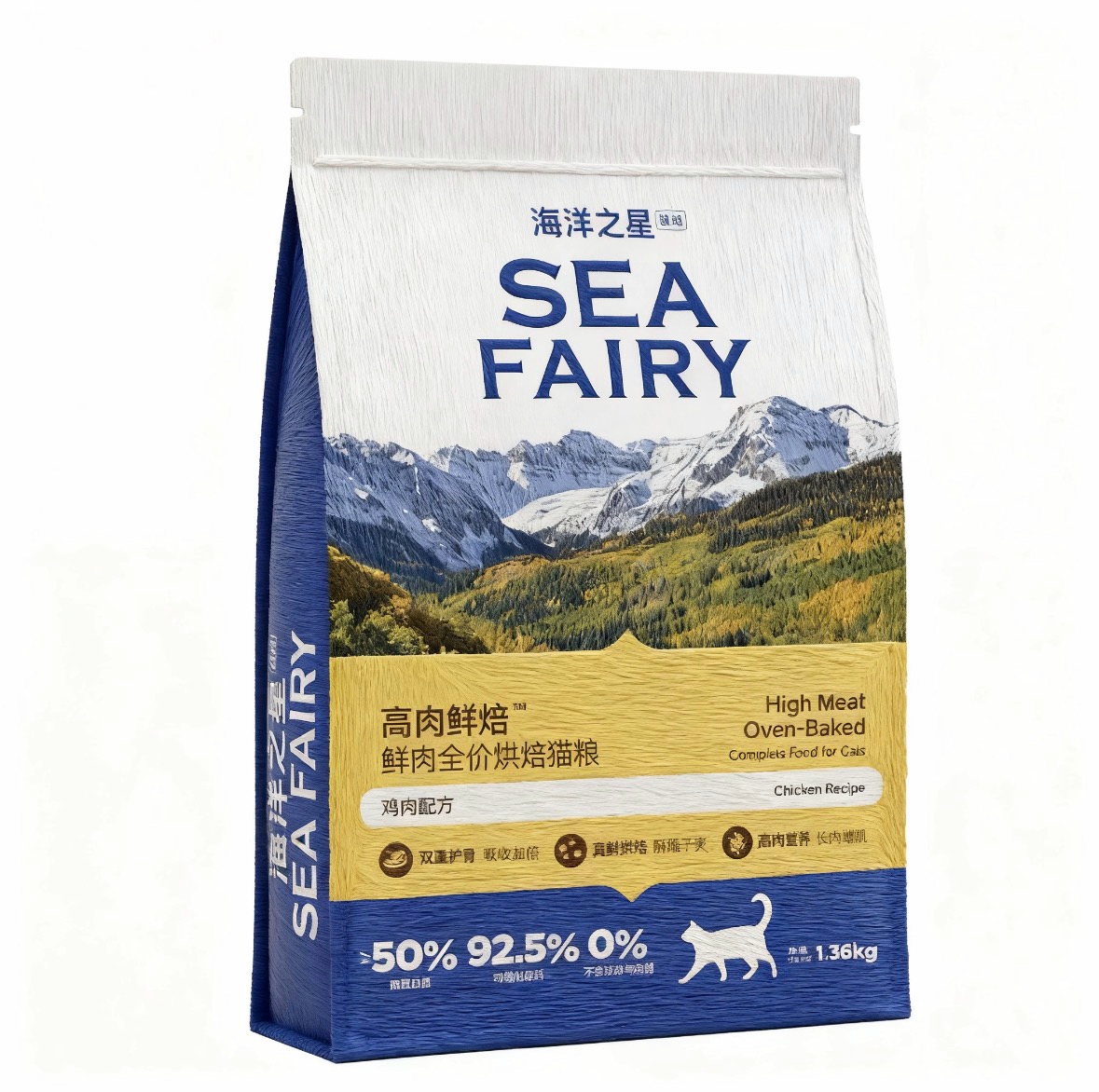 海洋之星臻越高肉鲜焙全价烘焙猫粮鸡肉鸭肉配方增肥发腮长肉增肌 3