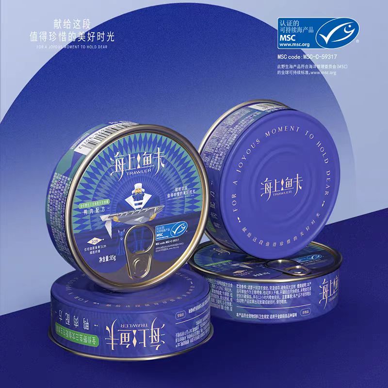 【海上鱼夫】全价三文鱼配方猫用主食罐盒装一罐95g 5